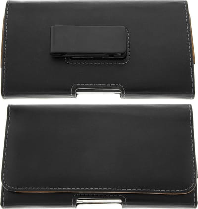 Broekriem telefoonhoes, Smartphones Belt case, 360 graden draaibare hoesje – zwart