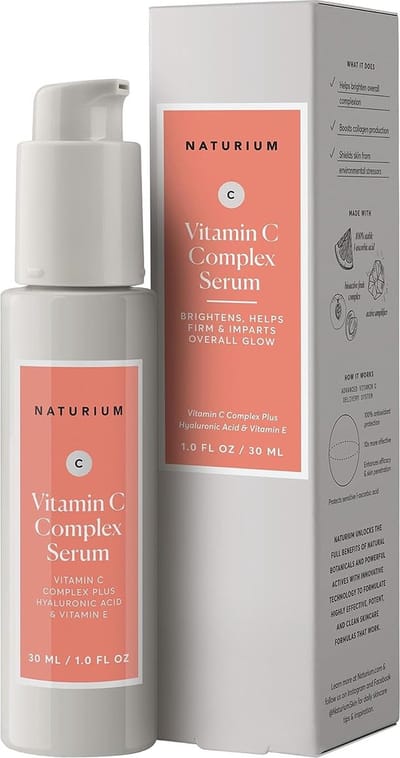 Naturium Vitamin C Complex Face Serum - Hyaluronic Acid & Vitamin E - Verhelderend - Anti-aging - Rimpels - 30ml