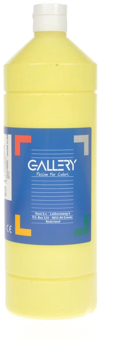 Gallery plakkaatverf | flacon van 1 l | lichtgeel
