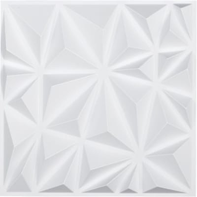 VEVOR 3D Wandpanelen Set van 33, 30x30 cm PVC Modern Minimalistisch Wandbekleding, 2,97 m² Dekking, Wanddecoratie, Interieurontwerp voor Plafond, Slaapkamer, Woonkamer en Speelkamer, Mat Wit