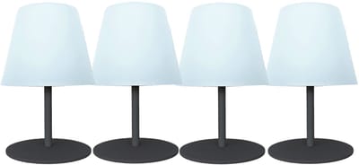Set van 4 draadloze LED-tafellampen H16CM TWINS