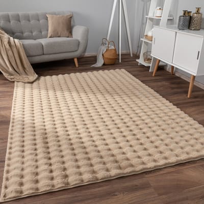 Paco Home Tapijt Bubbel Woonkamer Slaapkamer Hoogpolig bont Geometrisch ontwerp 3D 60x100 cm