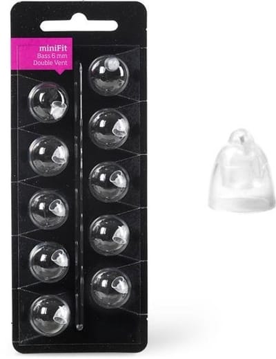 Oticon miniFit Bass tip 6mm dubbele venting