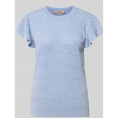 Gebreid shirt met volants model 'Ganna'
