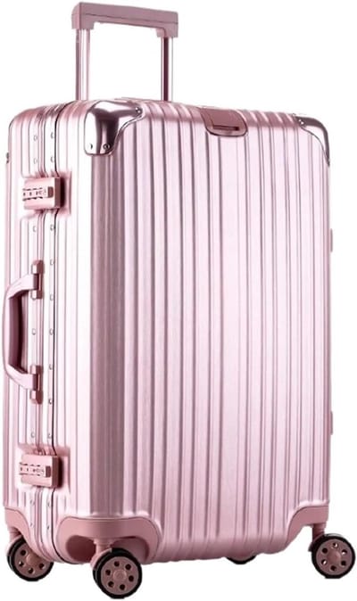 Bagage Koffer Trolley - Reiskoffer met wielen - Zakenreis en vakantie - Combinatieslot en harde rand - 22 inch - Zwart