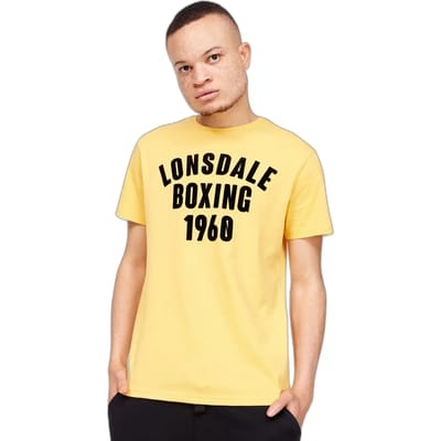 Lonsdale T-Shirt Pitsligo T-Shirt normale Passform Yellow/Black-XXL