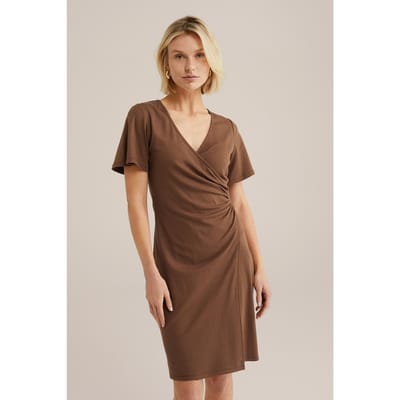 WE Fashion Dress Mid Length Brown Taglia: XS | Abiti Midi Outlet | Donna | Marrone