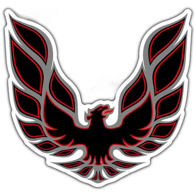 Vintage Muscle Car Stickers Vinyl Decals voor Pontiac Firebird - American Racing Graphics Auto Helm Muurkunst 10CM