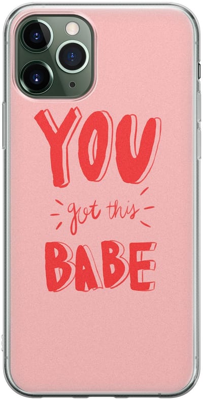 Leuke Telefoonhoesjes - Hoesje geschikt voor iPhone 11 Pro - Where to go next - Soft case - TPU - Tekst - Roze