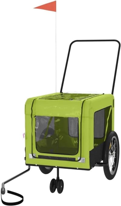 Fietskar voor huisdieren - Hondenkar Kinderwagen - Comfortabel reizen - Duurzaam ijzeren frame - 123 x 63 x 66 cm
