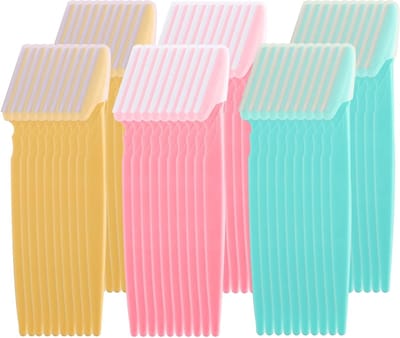 Draagbare Gezichts- en Wenkbrauwscheermesjes voor Vrouwen en Mannen, 60 Stuks, Perfect voor Precisie en Veiligheid