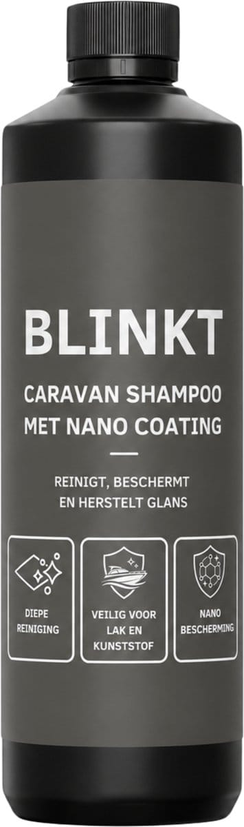 Caravan Shampoo met Nano Coating - Reinigt & Beschermt Gelcoat, Lak & Kunststof - Wax Alternatief - 500 ml - BLINKT