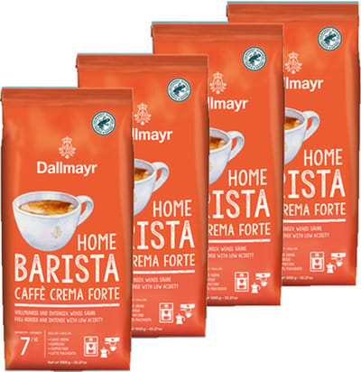 Dallmayr Home Barista Caffè Crema Forte - koffiebonen - 4 x 1 kilo