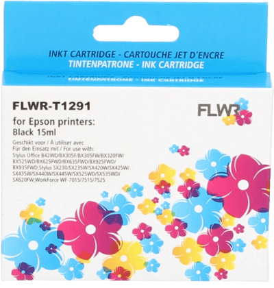 FLWR - Cartridges / Epson T1291 / zwart / Geschikt voor Epson