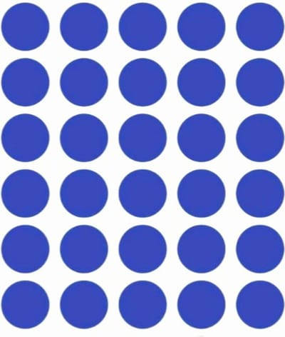 Ronde etiketten - DONKERBLAUW - 150 stuks - MULTIPLAZA - stickers - 2cm - 20mm - markeren - ordenen - archiveren - universeel - knutselen - hobby - kantoor