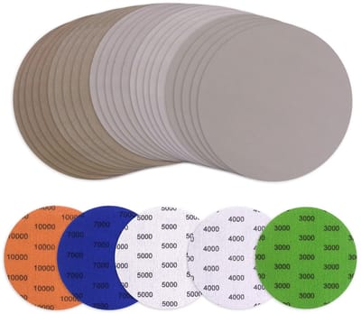 Schuurschijven 125mm 25 Stuks Fijne Korrel voor Nat en Droog Polijsten