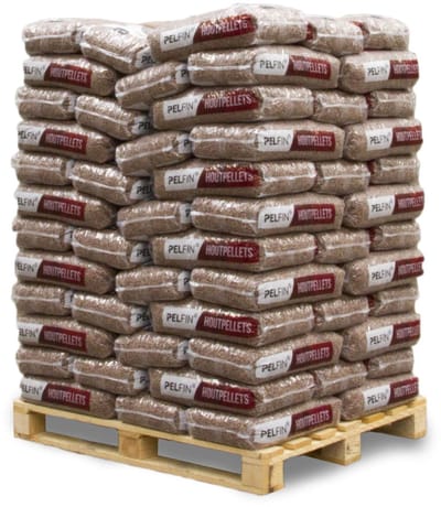 Pelfin houtpellets Bruin (1050 kg) | DINplus houtpellets | Loofhout (hardhout)