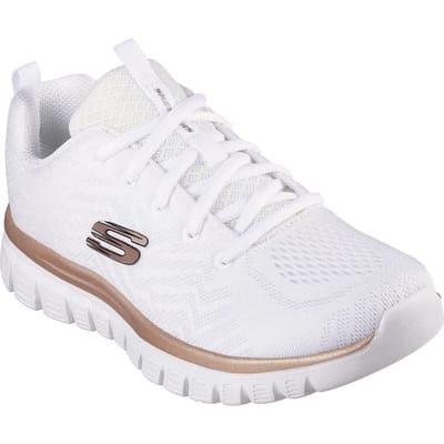 Skechers Sport GRACEFUL GET CONNECTED Sneakers Damesschoenen Wit Goud