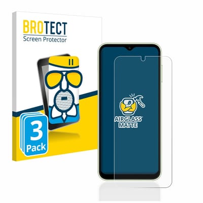 BROTECT - Screenprotector voor Samsung Galaxy A14 4G - Folie Beschermfolie Beschermglas matte 3 Stuks