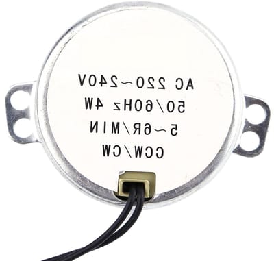 Elektrische Synchronous Motor 220-240V AC, 4W, 8-10 RPM, Geschikt voor Sprocket en Overdracht