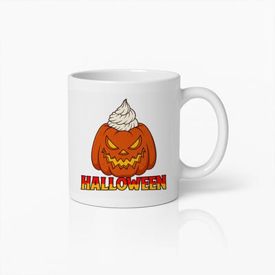 Halloween Pompoen Koffiemok – Griezelig Jack-O’-Lantern Ontwerp Beker, Perfect Cadeau voor Halloweenliefhebbers en Feestfans