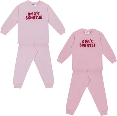 Fun2Wear - Oma's Schatje | Roze meisjes jongens - Katoen - Maat 98