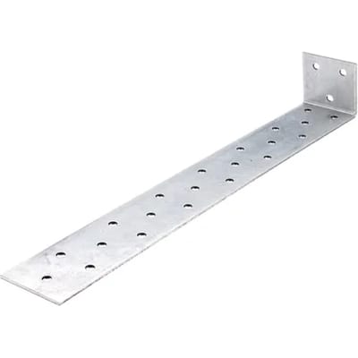 Alberts Verbindingshoek - Sendzimir Verzinkt Staal - Plat - 285x40x40mm