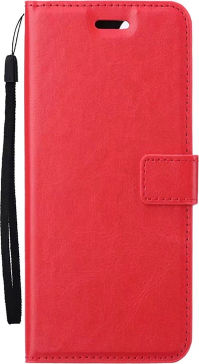 Hoesje Met Pasjeshouder - Geschikt voor OnePlus Nord CE4 - Luxe Bookcase Portemonee - Flip Case - Kunstleer Book Case - Flipcase - Book Cover - Walletcase - Portemonneehoes - Rood