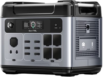 OUKITEL P2001 Plus 2400W Draagbare Powerstation - 2048Wh LiFePO4-batterij - App-besturing - Snel Opladen - 13 Uitgangen - Zwart