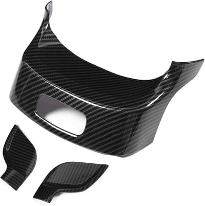 Armsteun Box Schakelaar Trim Cover voor W247 X247 2019+, 3-delige Decoratie met Carbon Patroon voor Interieur Styling