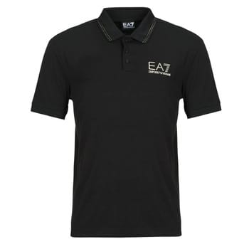 Polo Shirt Korte Mouw Emporio Armani EA7 TRAIN GOLD LABEL POLO PUNTO ROMA 7M000300