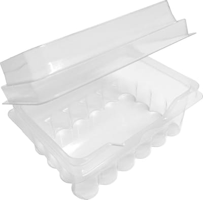 Batterij Opbergdoos - Batterijhouder - Batterijen Sorteren - Stapelbaar Transparant - 134x99x51mm - Transparant
