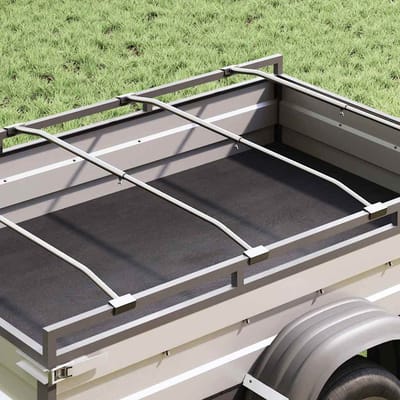vidaXL - Zeilbeugel - voor - aanhangers - 4 - pcs - Zilver - 130-210 - cm - Aluminium