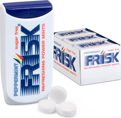 Frisk Peppermint tab - Frismakers - Suikervrij -1x12stuks
