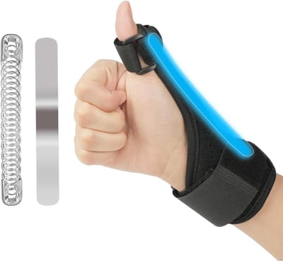 Duimspalksteunbrace, Spalk voor Spica en Handsteun, Verstelbare Duimspalksteun voor Artritis, Tendinitis, Pijnverlichting in de Carpale Tunnel en Duimverstuiking(B)