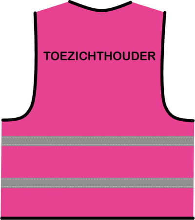 Hesje toezichthouder roze