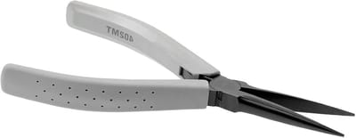 Elektronische tang - Lange bakken tang - Circlips monteren - Ergonomische omhulsels - 160 mm lengte - Zwart