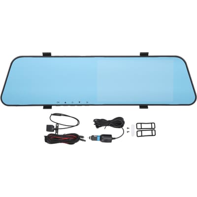 Caméra DVR de voiture 5,5 pouces Dash Cam Enregistreur vidéo Double objectif 1080P Full HD Écran tactile Large Détection de mouvement Rétroviseur without memory card