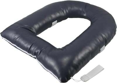 Toiletkussen - Zitverhoger - Badkamercomfort - Waterdicht en Wasbaar - 40x38x9cm - Donkerblauw