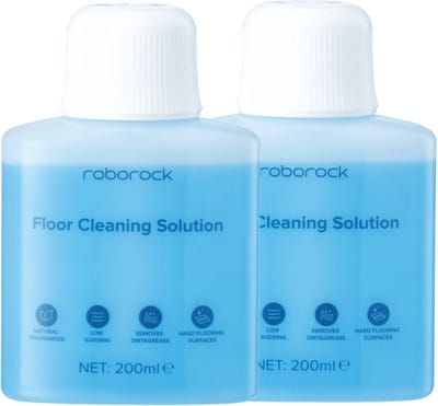2PCS-Originele Roborock reiniger voor Roborock Dyad Pro/Dyad Pro Combo/S8 MaxV/S7 Max/Qrevo/S8+/Saros 10R/Q10 S5+/Q10 PF+/Q7 BF+/QV 35A, 200 ml, Nat en Droog Stofzuiger - Robotstofzuigers - vervangingsonderdeel, organisch schoonmaakconcentraat