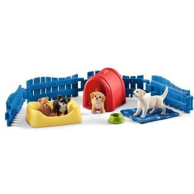 schleich FARM WORLD - Puppy huis - Honden speelgoed - Kinderspeelgoed - 13 Onderdelen