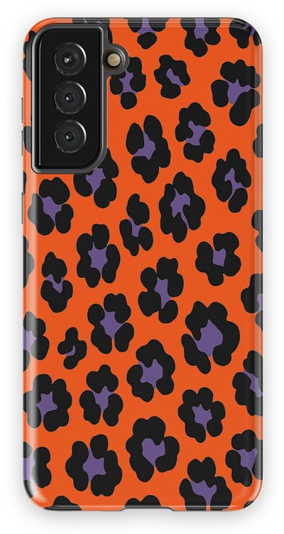 DripCase Luipaard Hoesje Samsung Galaxy S21 Plus | Backcover met Mag | Hoesje met Dierenprint Samsung Galaxy S21 Plus Bold Bite