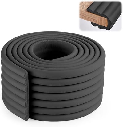 Zachte, zelfklevende schuimrubber hoekbescherming voor babyveiligheid, 2 meter, extra breed