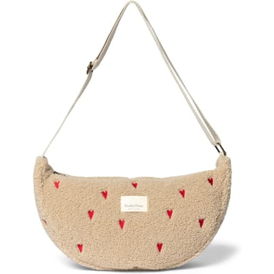 Studio Noos fanny pack ecru hearts teddy