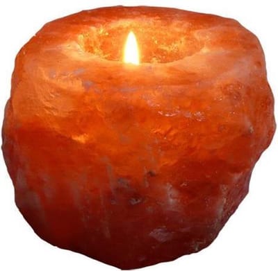 Esspo Roze Himalaya zout theelichthouder natuursteen 800 gram