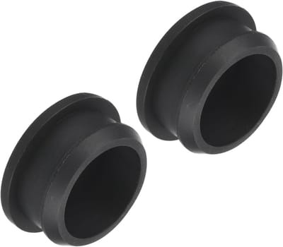 2 Stuks Siliconen Stoppen voor Gaten, Waterdichte Afdekking, Rubber Seal voor Keuken, Rond met Diameter 30 mm, Zwart, Ideaal voor Afvoer en Verpakking