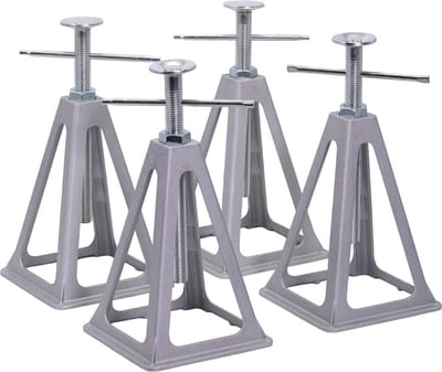 Aluminium Caravansteun, Assteun set van 4 stuks, 280 - 430 mm