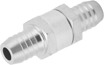 Dailygoods- Terugslagventiel wegwerp - Aluminiumlegering - 0,2-6 bar - Universeel inzetbaar - Voor brandstofleiding - Remt terugstroom - Terugslagklep