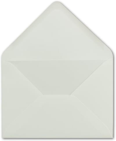 100x DIN B6 Enveloppen Wit Ivoor 120x180mm Met Sluitflap voor Kaarten en Brieven