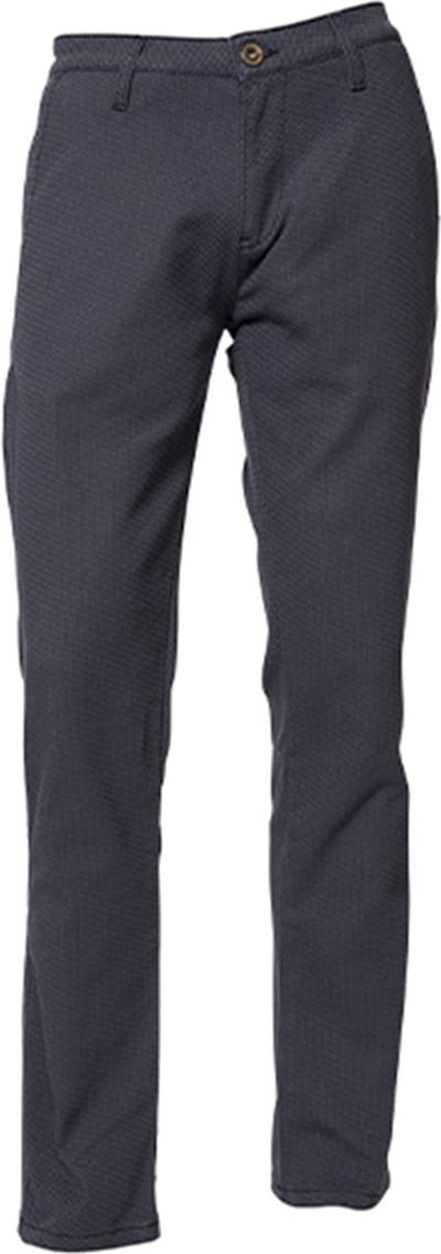 ROKKER Tweed Chino Tapered Slim Blauw - Broek
